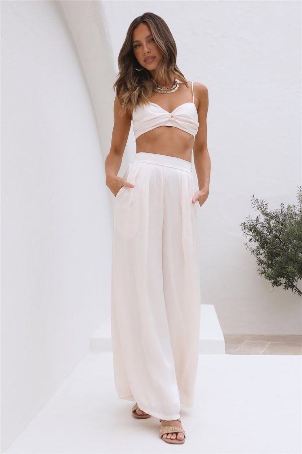 Bright Bloom Crop Top White - Image 4
