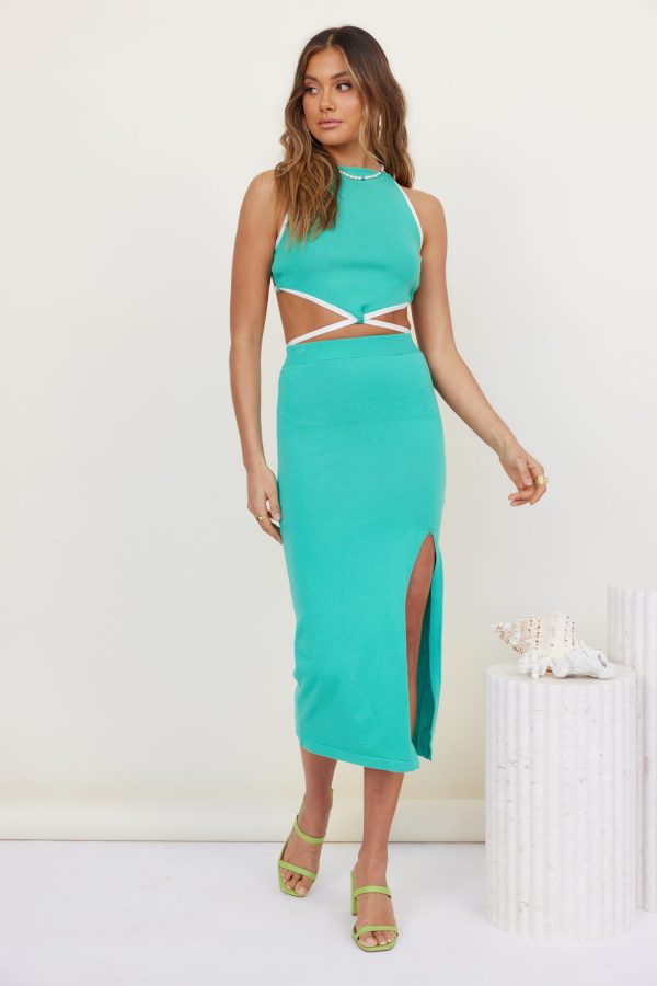 Second Time Crop Top Aqua - Image 4