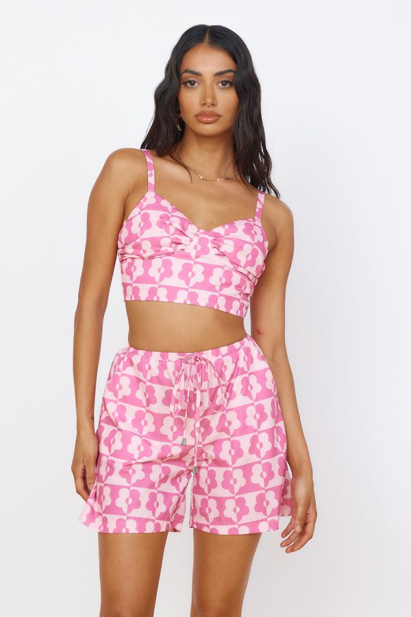 Secrets of Summer Crop Top Pink - Image 5