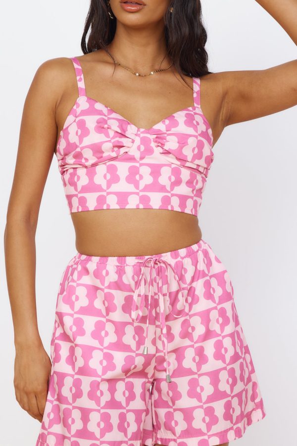 Secrets of Summer Crop Top Pink - Image 4