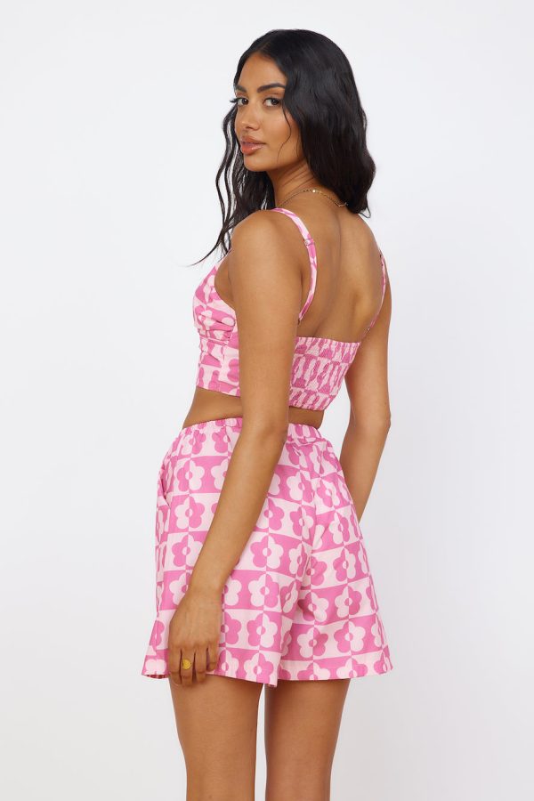 Secrets of Summer Crop Top Pink - Image 8