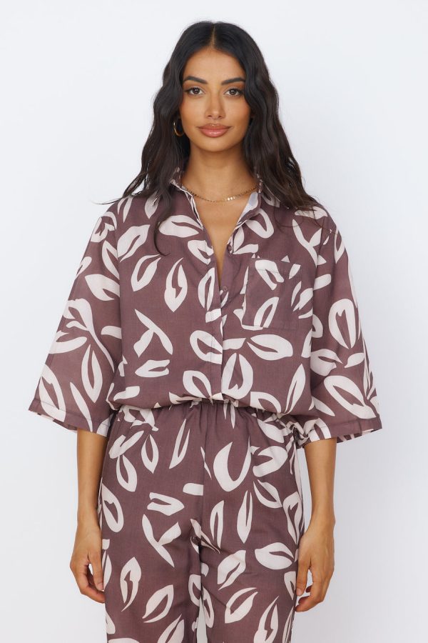Midnight Enchantment Top Brown - Image 3