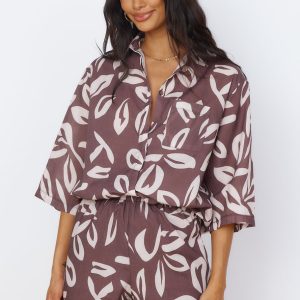Midnight Enchantment Top Brown