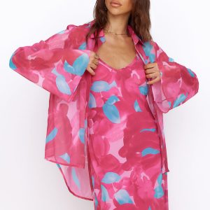 Make Up My Mind Top Pink