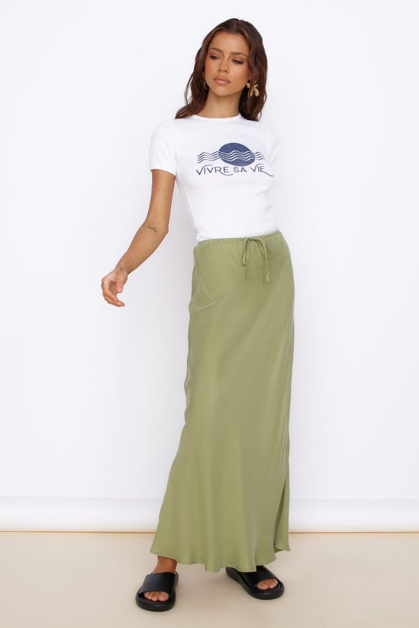 ROLLA'S Vivre Sa Vie Baby Rib Tee White - Image 4