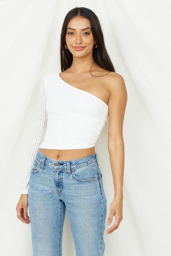 Hand On My Heart Crop Top White - Image 5