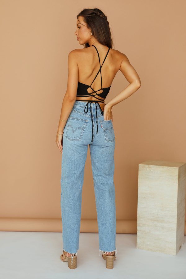Make A Wish Crop Top Black - Image 6